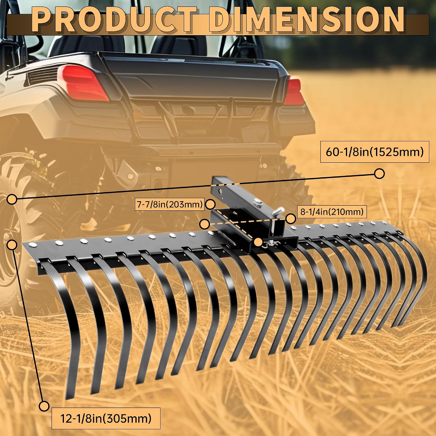 랜드스케이프 레이크 파인 스트로 토우 비하인드 가든 툴 - Heavy Equipment Landscaping 리뷰 및 가격